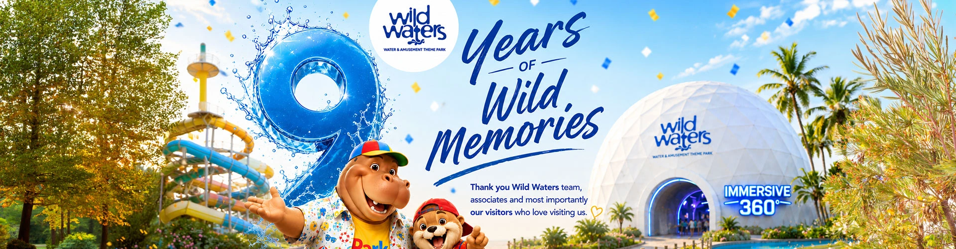 9 Years of Wild Memories at Wild Waters Hyderabad — Water & Amusement Theme Park Anniversary