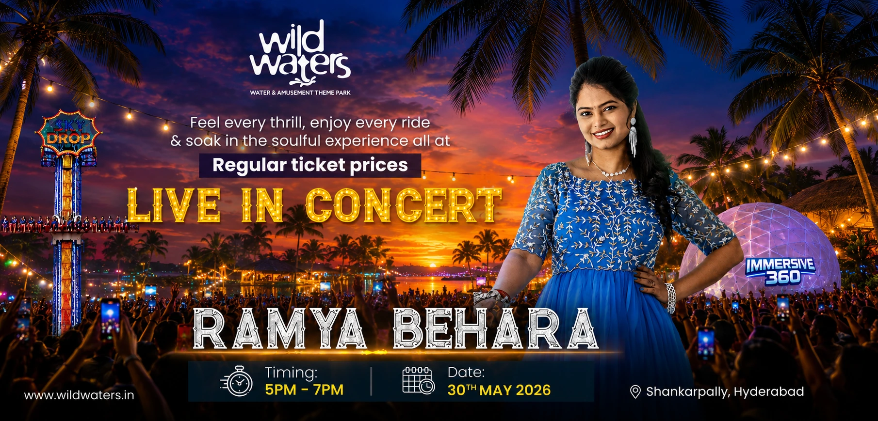 wild waters parks in Hyderabad