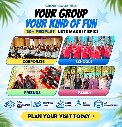 School, College & Family Group Bookings at Wild Waters Hyderabad