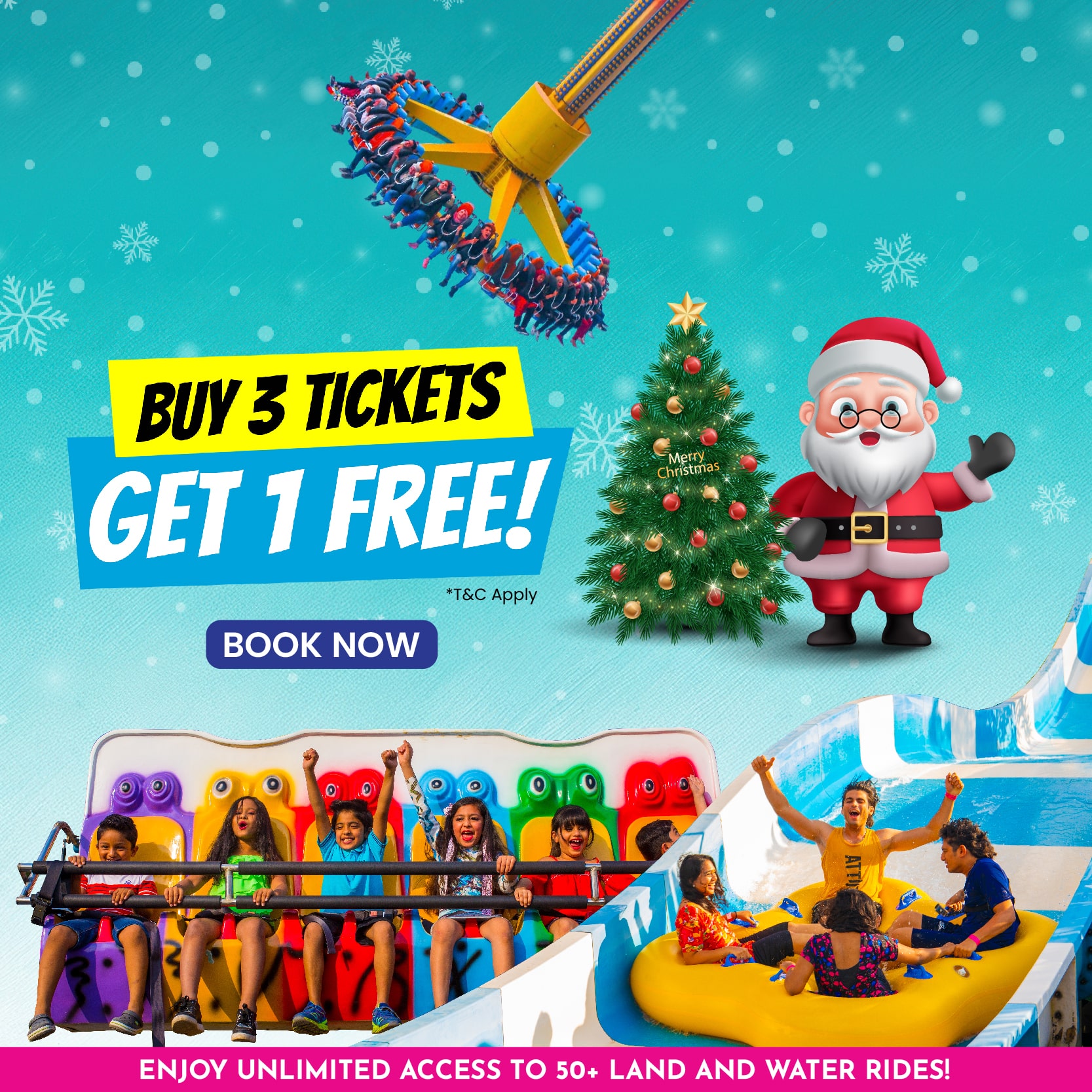 Buy 3 Tickets, Get 1 FREE!