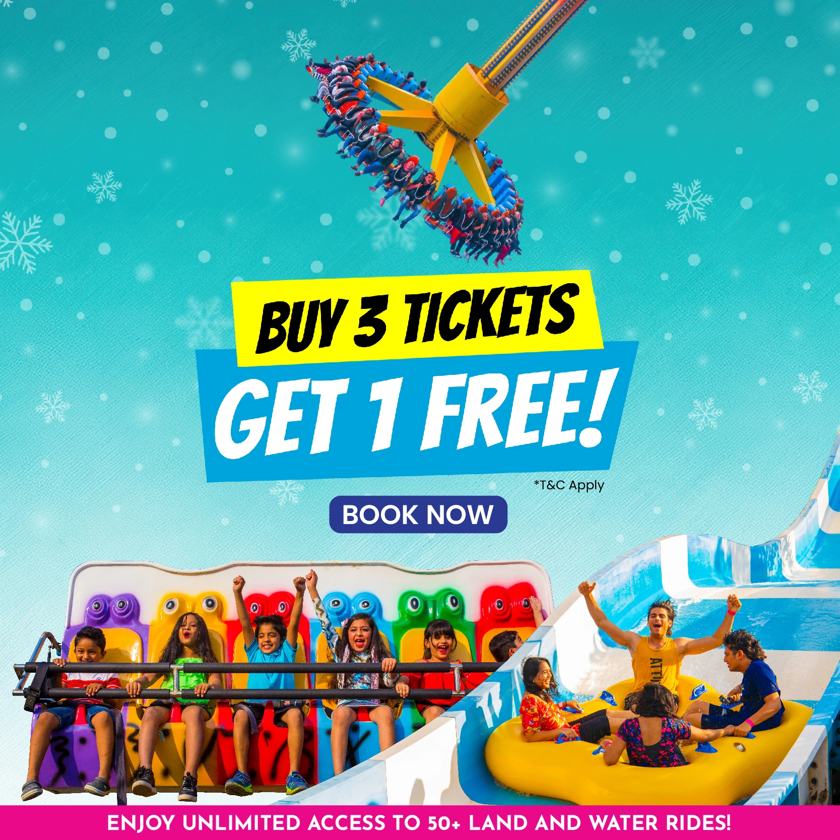 Buy 3 Tickets, Get 1 FREE!