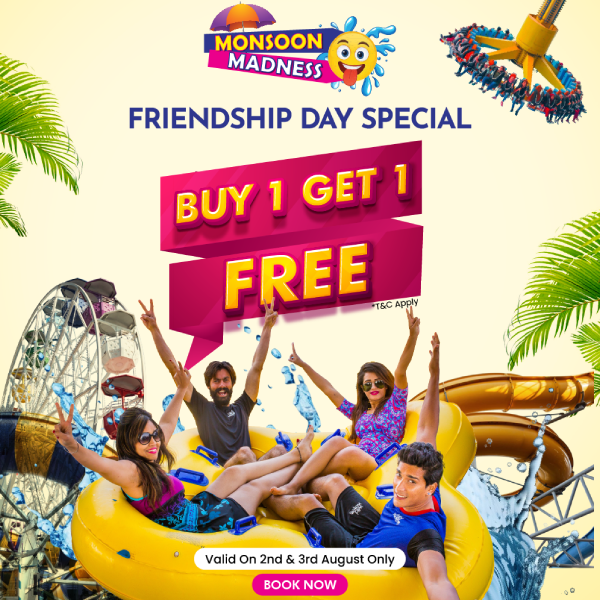 Celebrate the bond of friendship at Hyderabad’s largest Water & Amusement Theme Park! 💙