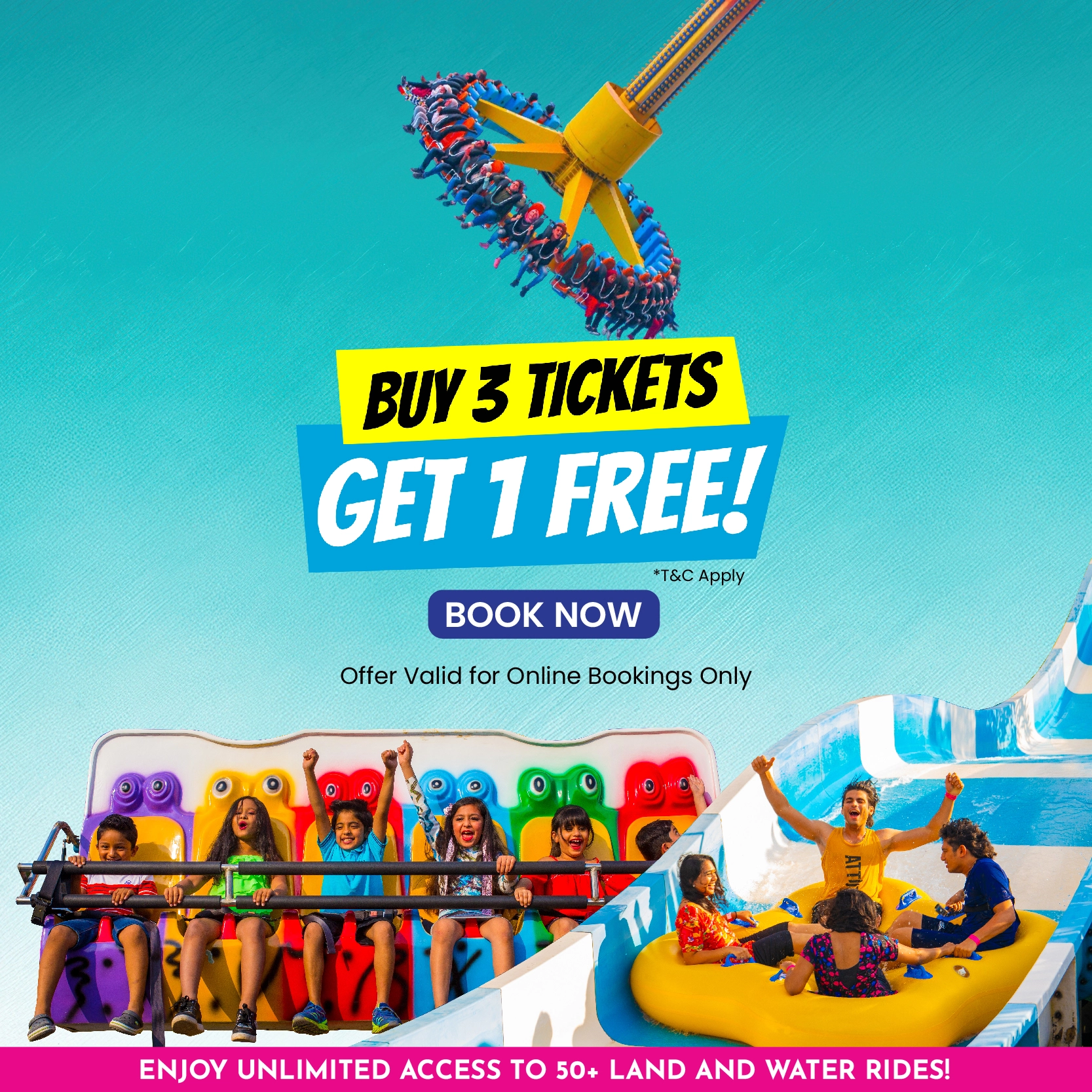 Buy 3 Tickets, Get 1 FREE!